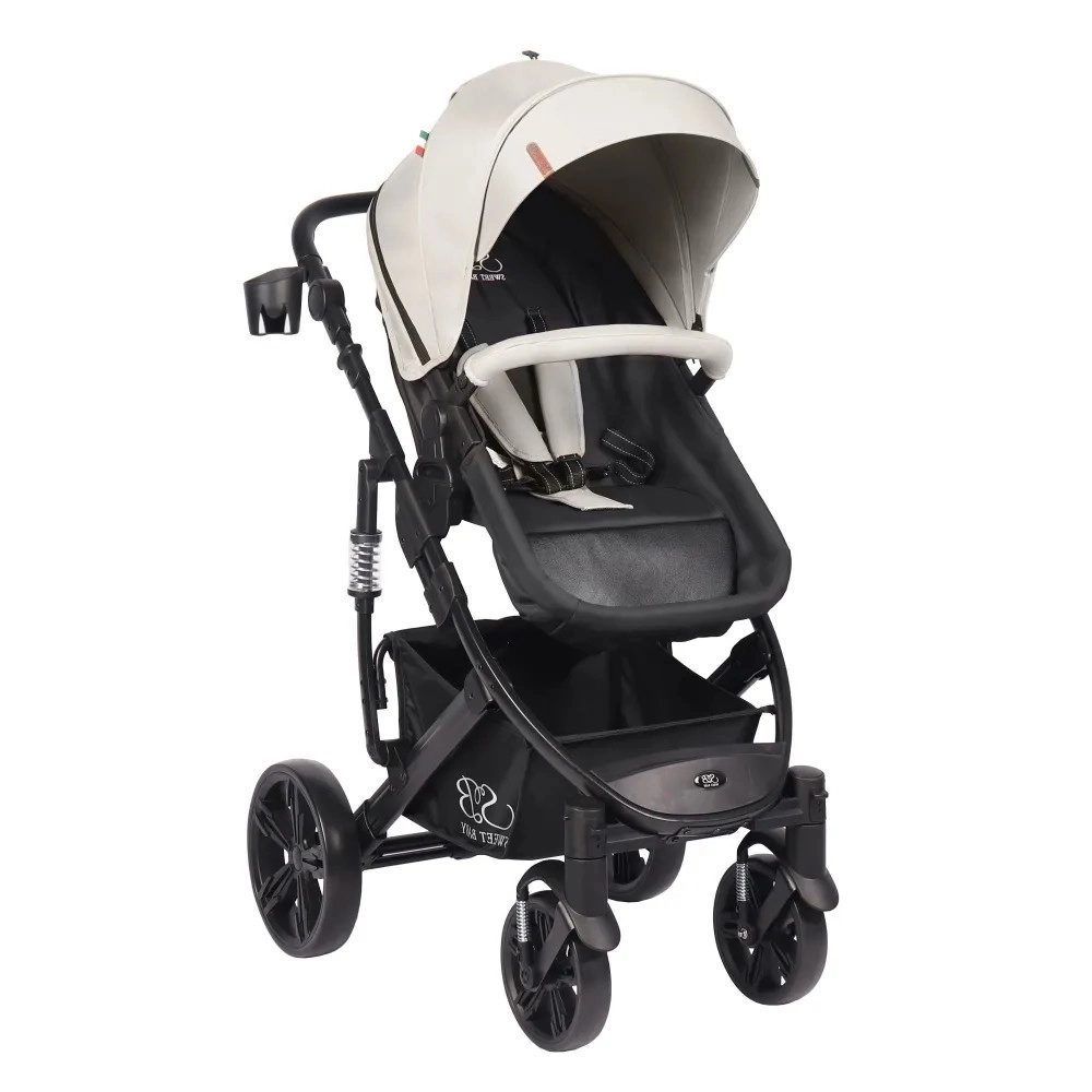 Коляска-трансформер Sweet Baby Comfort Black Black Beige 14wne7lhzij2grx1saw68i322amnne0x