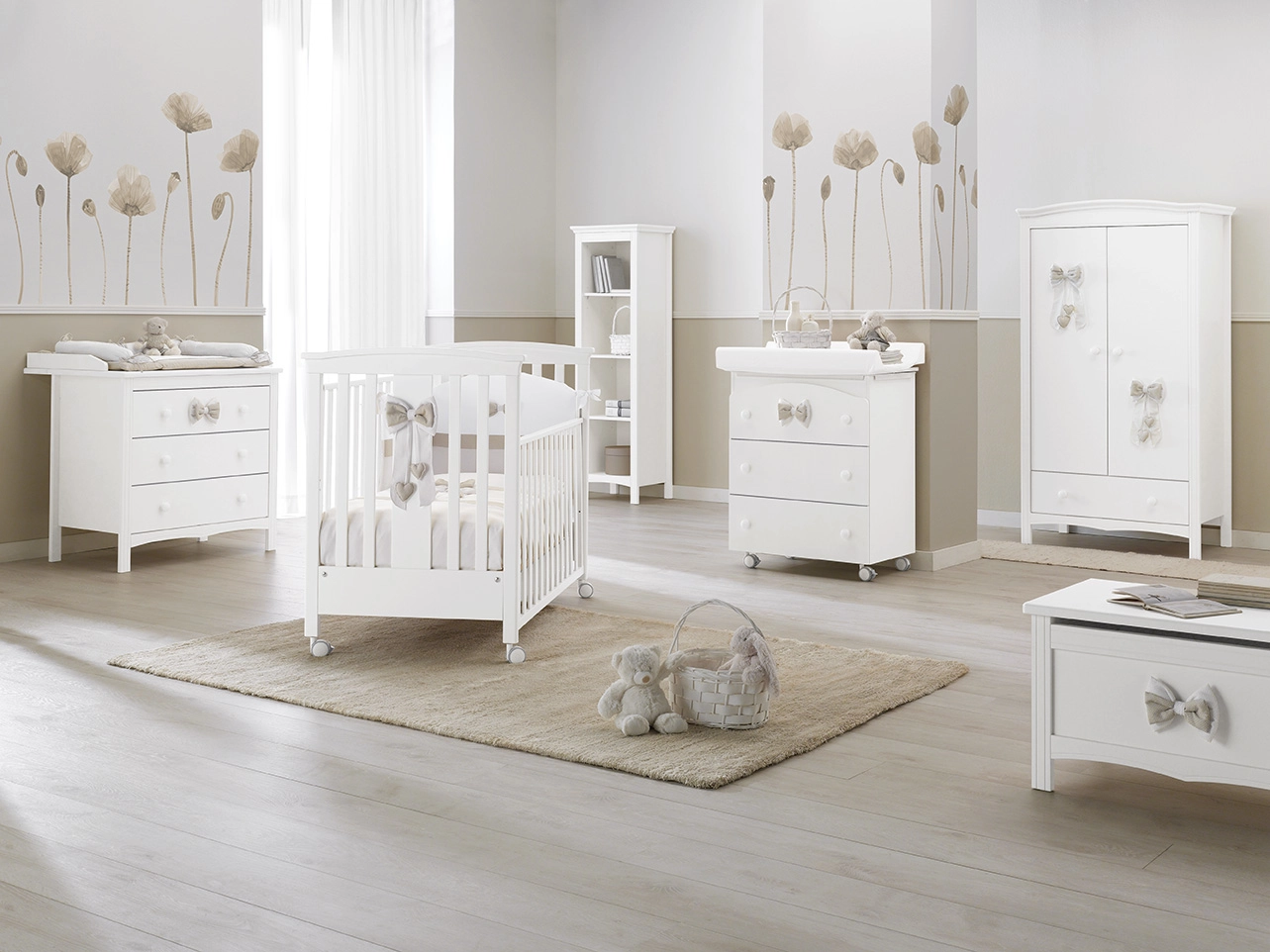 Детская кроватка Erbesi Lilli белый daddbcc5ec8a63b513b50dfa2accaca0