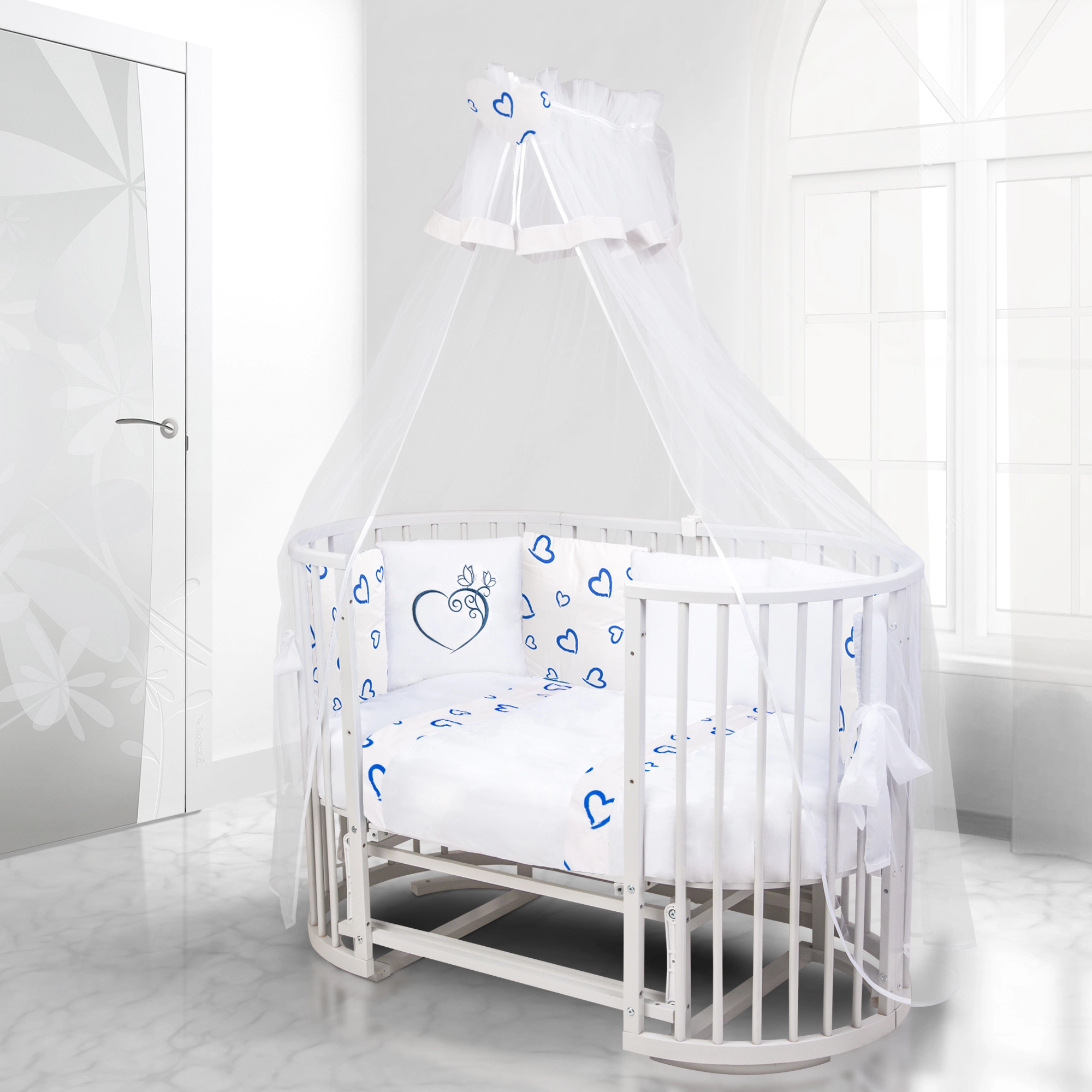 Комплект постельного белья Esspero Colorit (Heart Blue)