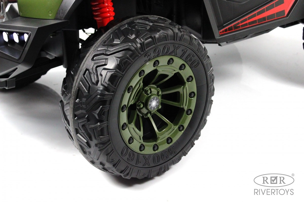 Детский электромобиль RiverToys М888БХ зеленый srksdh3vw6oqw56k1wo9j3hgjwsjvtqm