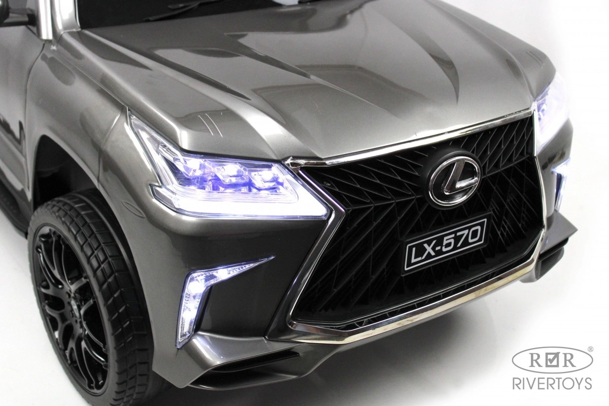 Детский электромобиль RiverToys Lexus 570 E555EE серый глянец rp0f69j4ck2f3gqmsik2jg6647uejvco