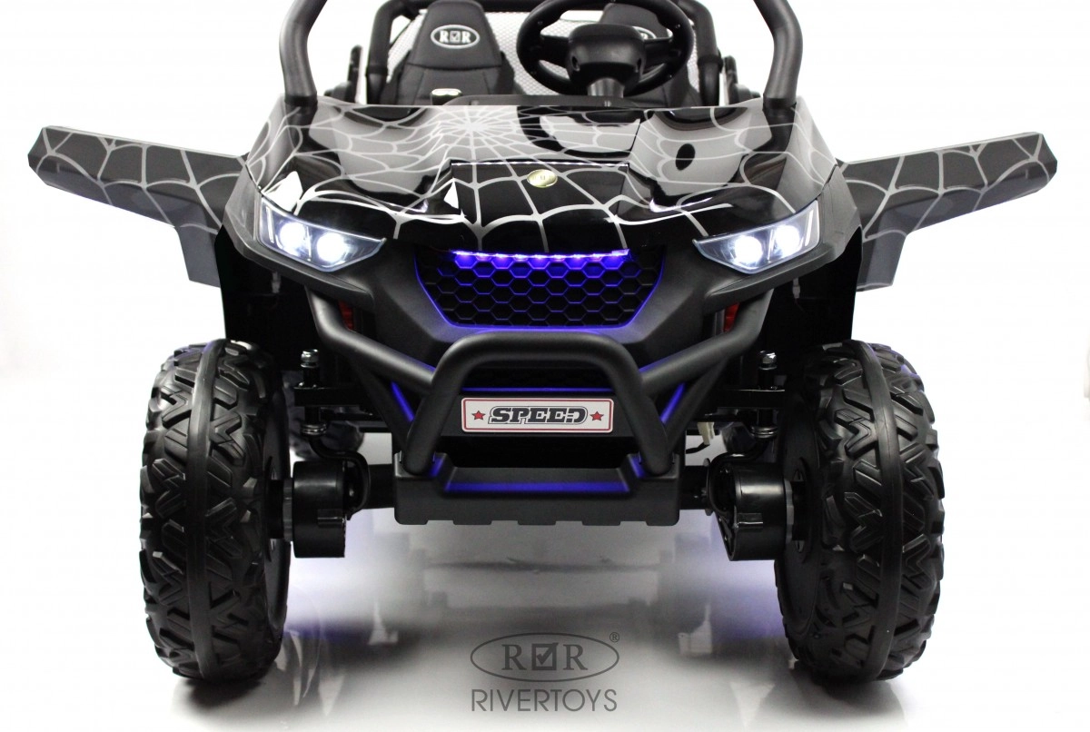 Детский электромобиль RiverToys T777TT 4WD черный Spider 1m6s56j4r34kxglwbrzw95kkc0f2okfw
