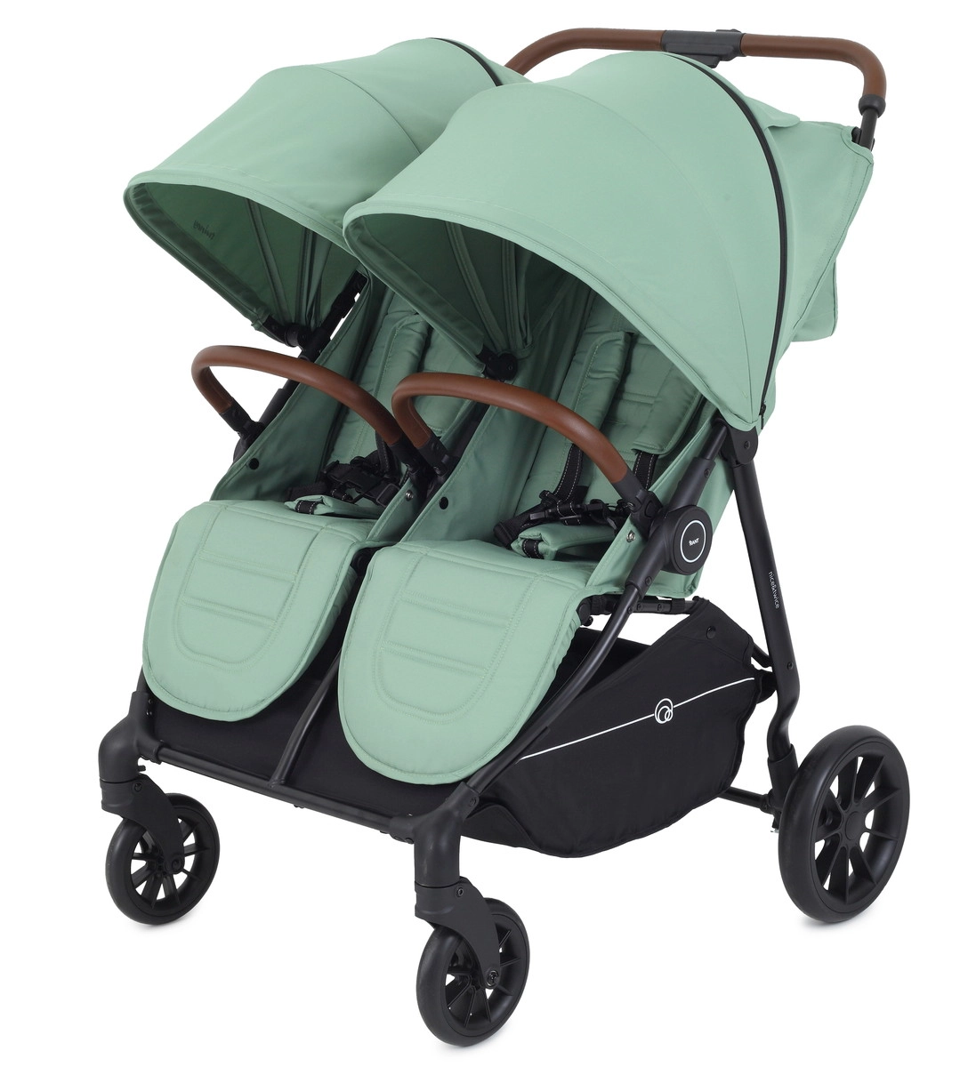 Детская прогулочная коляска для двойни Rant Twinny Wild green wzgn9qvc3mon74k43ivq9v1pht83rhtt