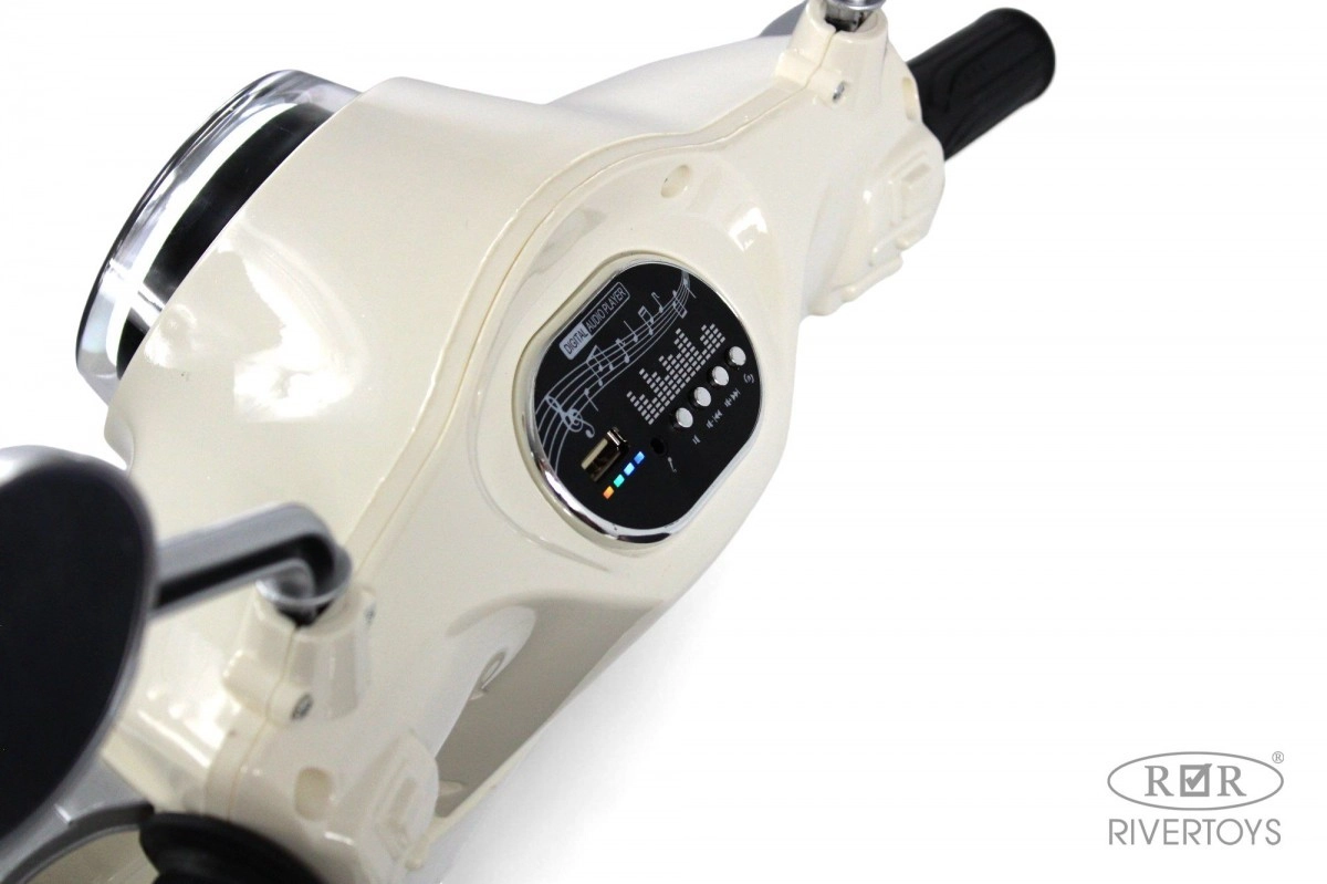 Детский электромотоцикл RiverToys Z555ZZ бежевый 88m217aj593imvs7qaursf1g71yzpzwa