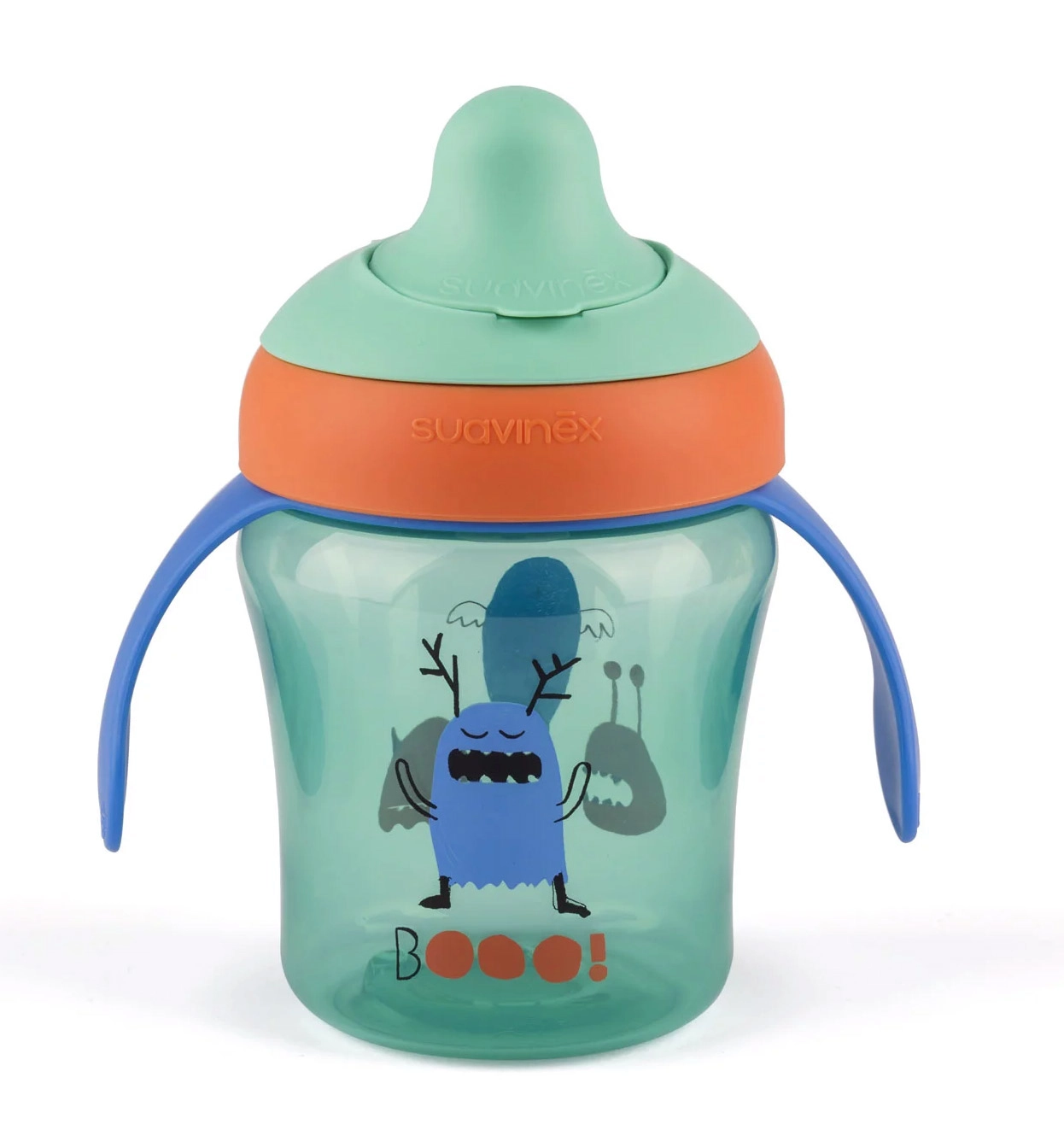 Поильник Suavinex обучающий BOOO от 6мес зеленый 108110616-poilnik-suavinex-obuchayushii-booo-ot-6mes-zelenii