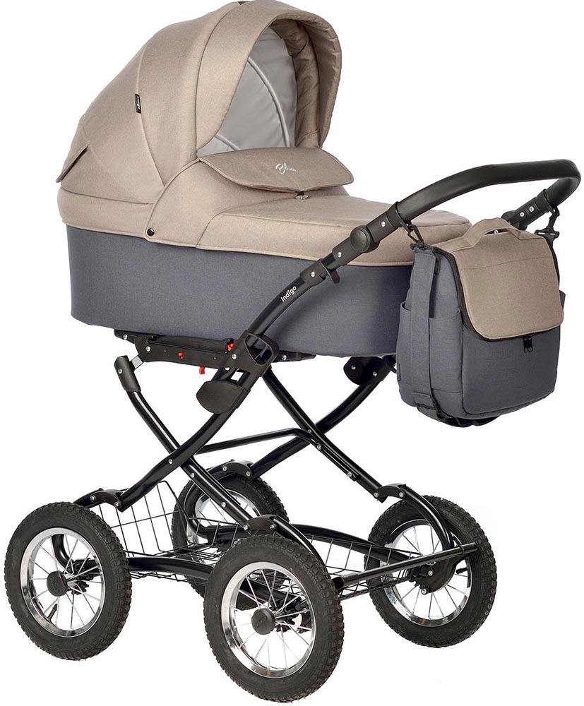 Коляска Indigo BLUES Classic  бежевый vfndvywwdh4740sdvey77jicub9ajttx