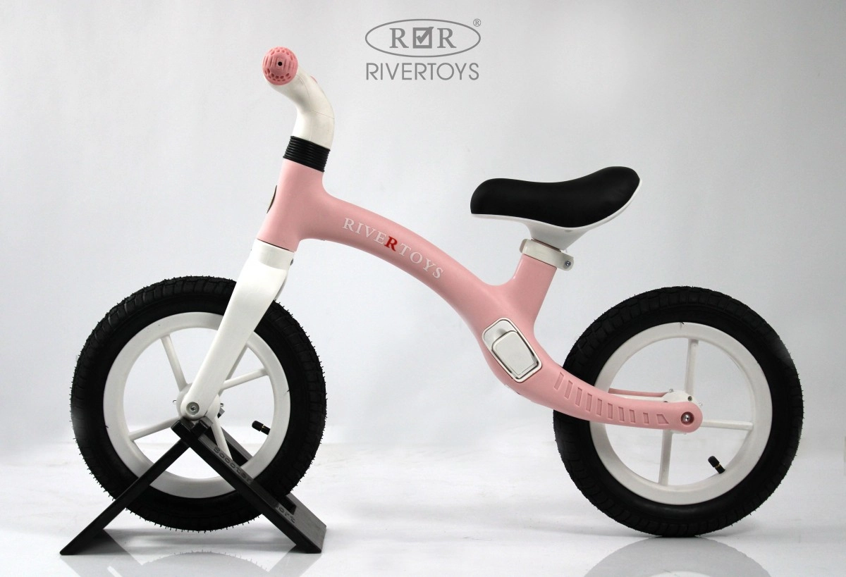 Детский беговел RiverToys HB-001 розовый jrij6c6k661pfaj5boeequz2izii3qnj