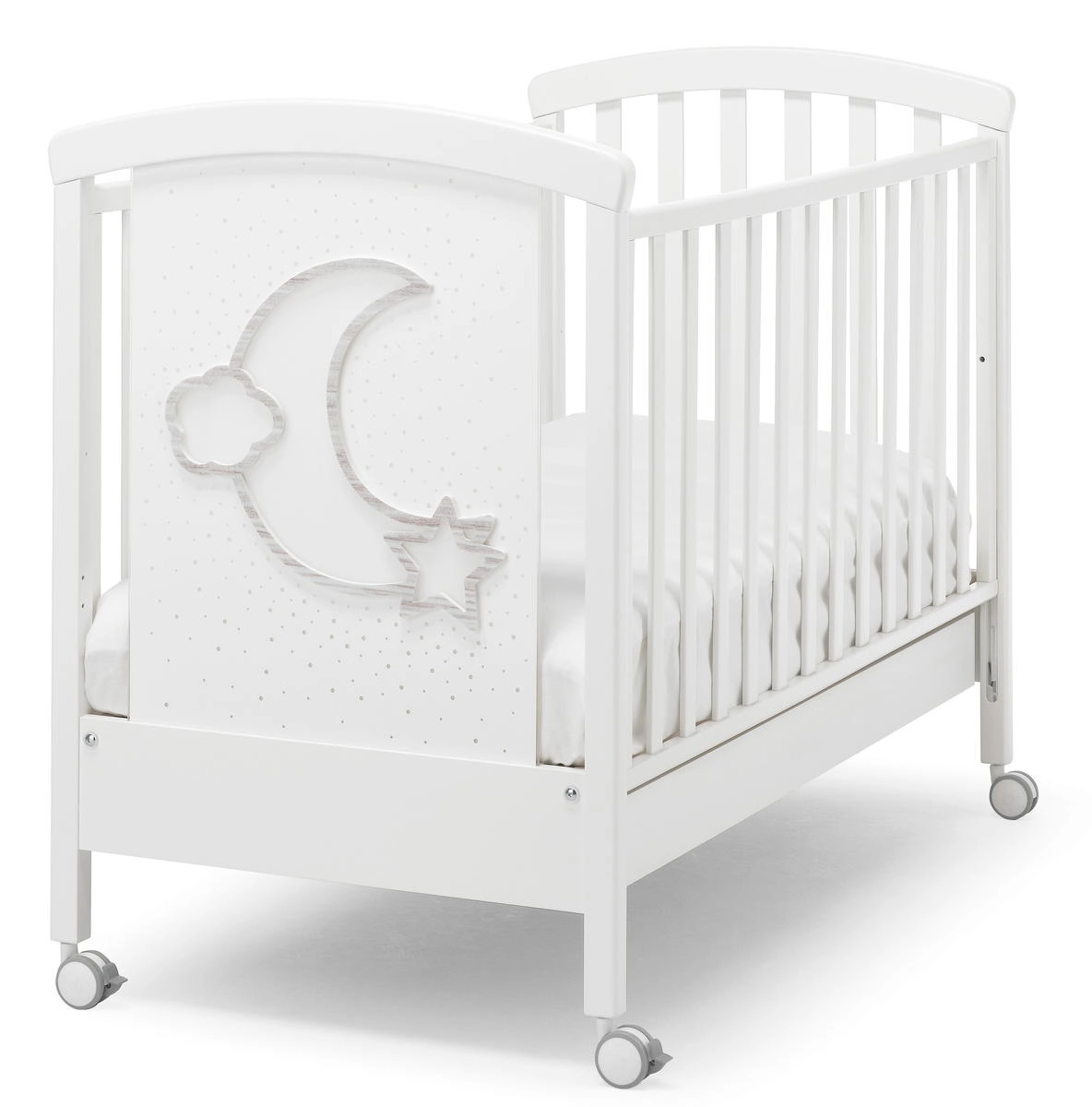 Детская кроватка Erbesi Moon LED Белый r1i2p2dc2dnwrfl9uj8ckdj9832em6l2
