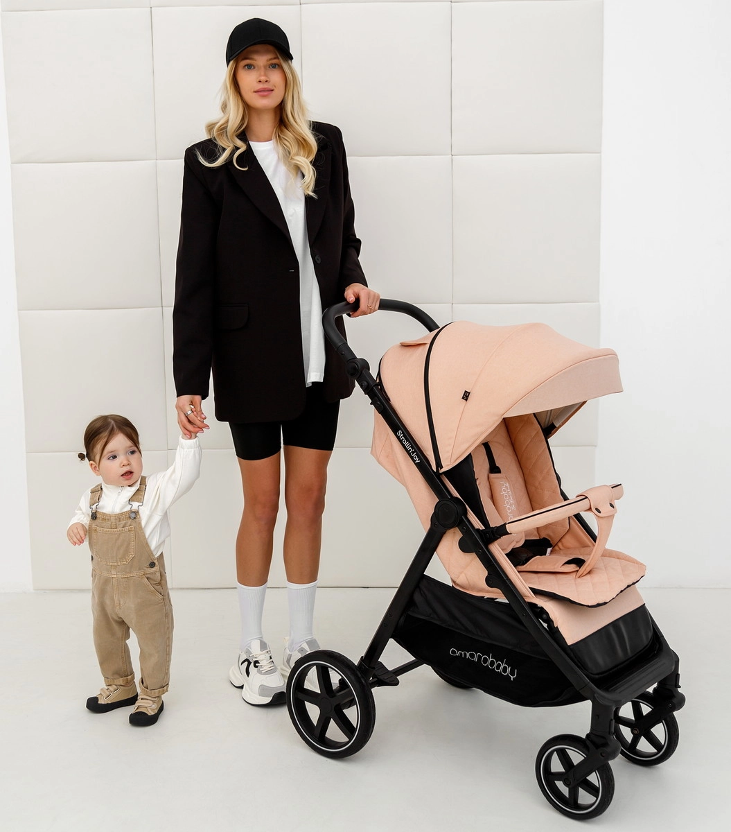 Прогулочная коляска Amarobaby Strollin'Joy бежевый 6xz5kuml26i8qoctsymp7dfjnh2qdsh8