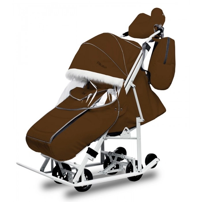 Санки-коляска Pikate Arctic шоколад a6acabe81cca10bb99951f5082b4c45c