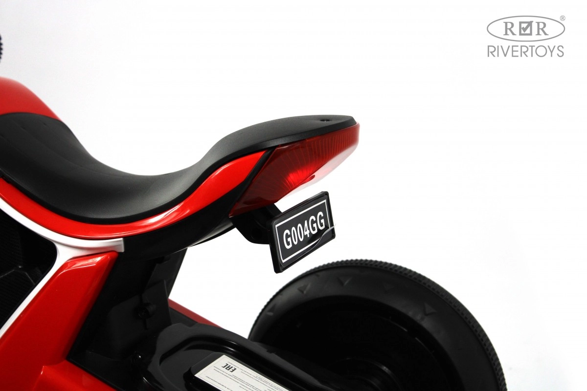 Детский электромотоцикл RiverToys G004GG красный v3gm38cyzay0oj85wpr63e3673niuc5p