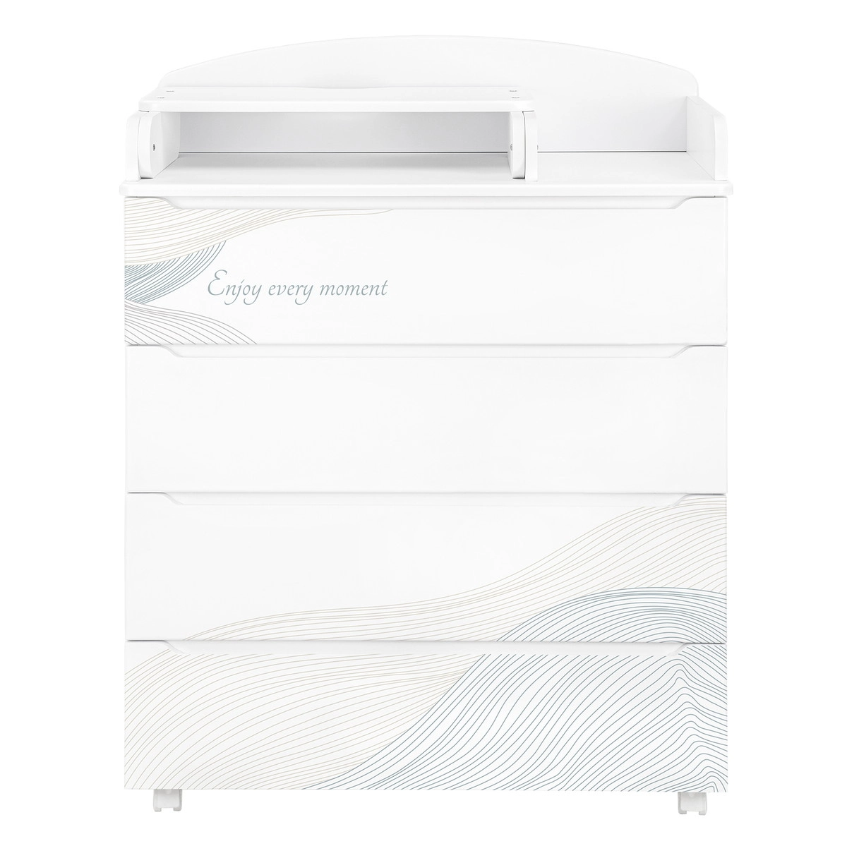 Комод Indigo Green Line с узким пеленальным столиком, ЛДСП, МДФ  Волна 5wcbtjm0u55z6qkahoai6o86twe10547