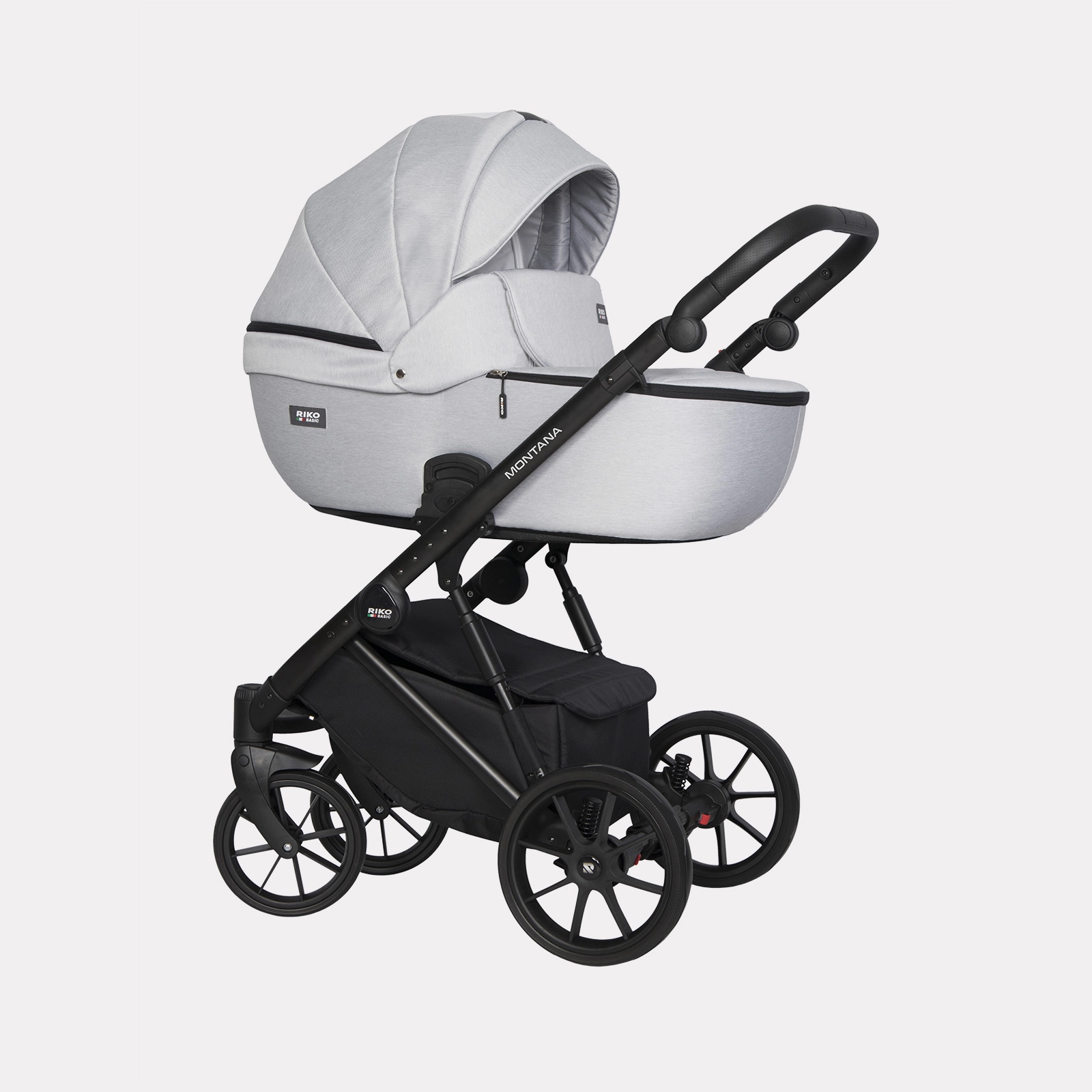 Коляска 3 в 1 RIKO BASIC MONTANA 03 серый 108134957-kolyaska-3-v-1-riko-basic-montana-03-serii