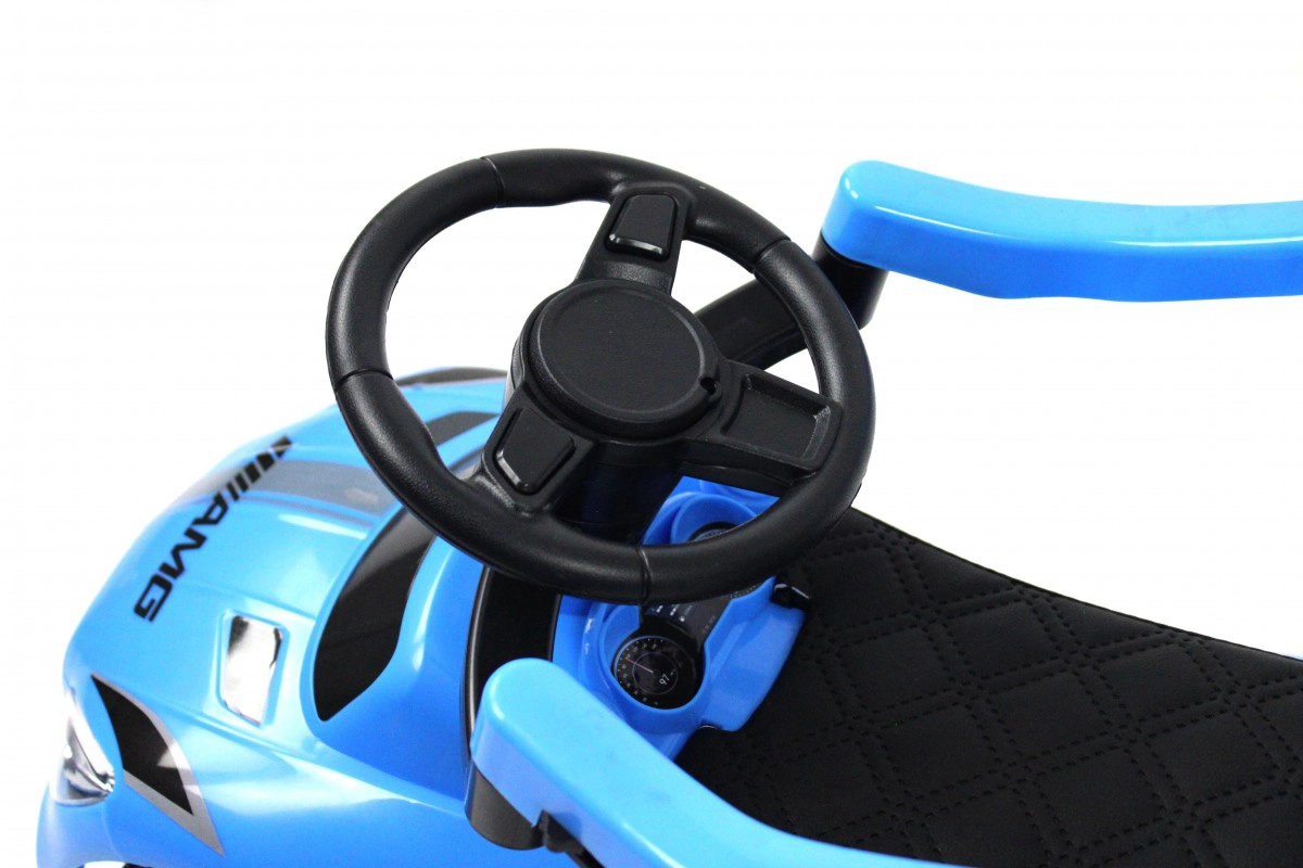 Детский толокар RiverToys F001FF-P с родительской ручкой синий el7gy0lipypdj1hiz9krhf9l2ddl8vg5