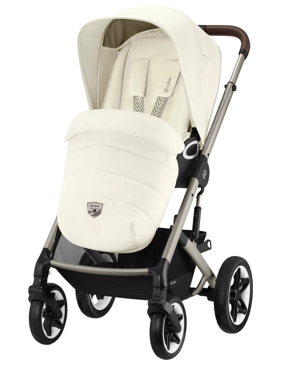 Прогулочная коляска Cybex Talos S Lux TPE (Seashell Beige с дождевиком)