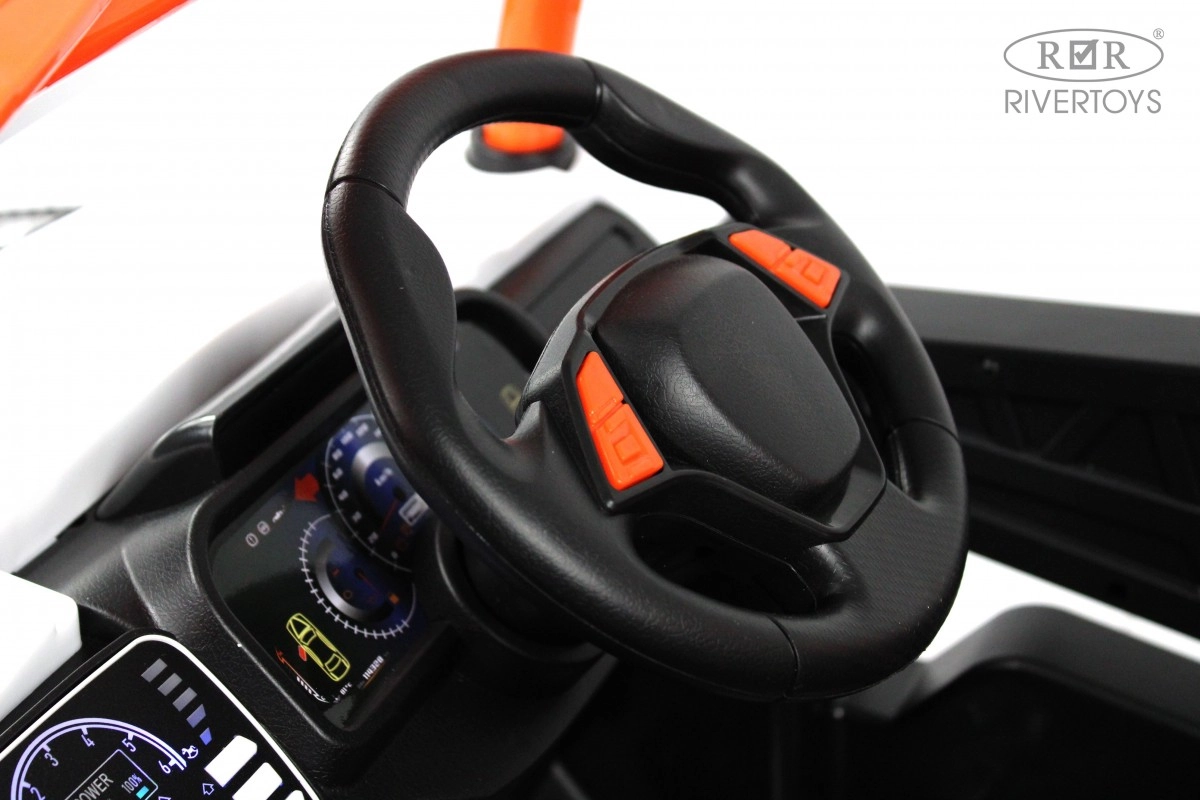 Детский электромобиль RiverToys F888FF оранжевый zybcouoc5t24zqqcjqtjg8078i552bfe