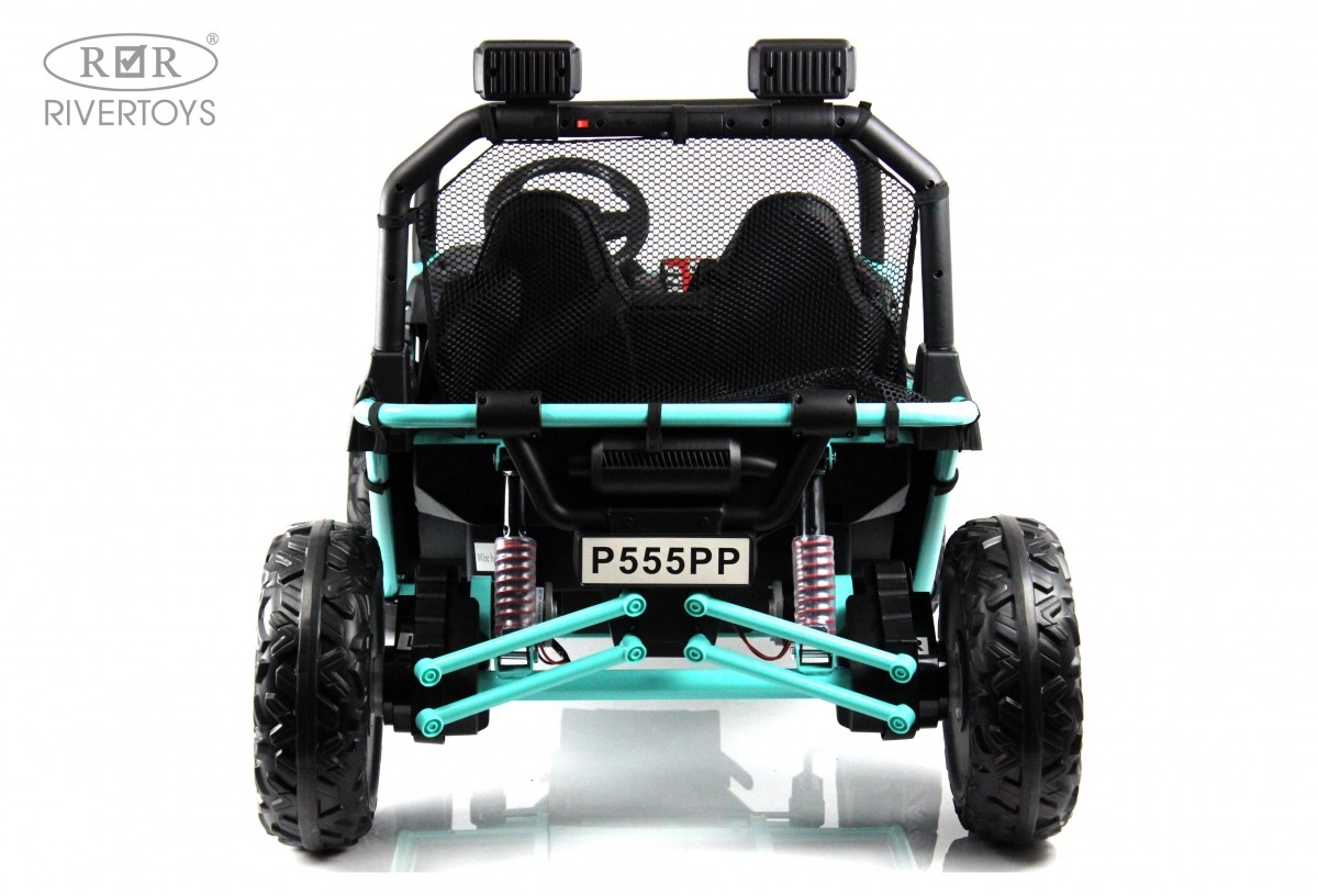Детский электромобиль RiverToys P555PP светло-зеленый lcahwcl79mwb9yahrot1c3m1ld63v72t