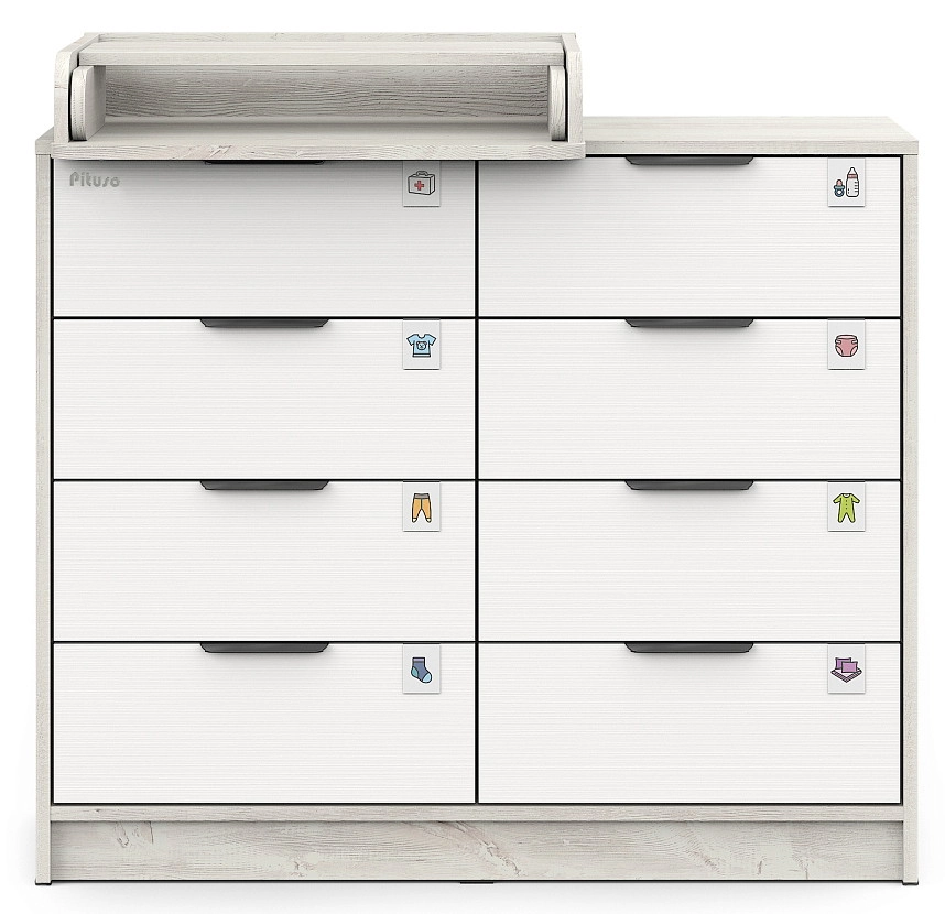 Комод Pituso Kids Optimum ЛДСП Сосна касцина-белый премиум vbt9v9lirr5bf73mvbjud88l3rfht6nl