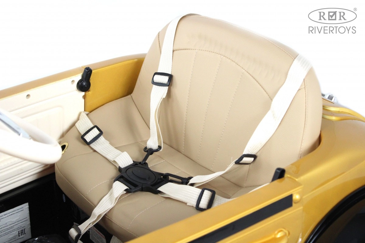 Детский электромобиль RiverToys X005XX черно-золотой o7phj00k61dad6a5ri2i7q3rxmz37v3f