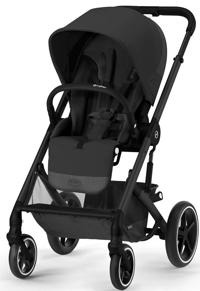 Прогулочная коляска Cybex Balios S Lux BLK (Moon Black с дождевиком)
