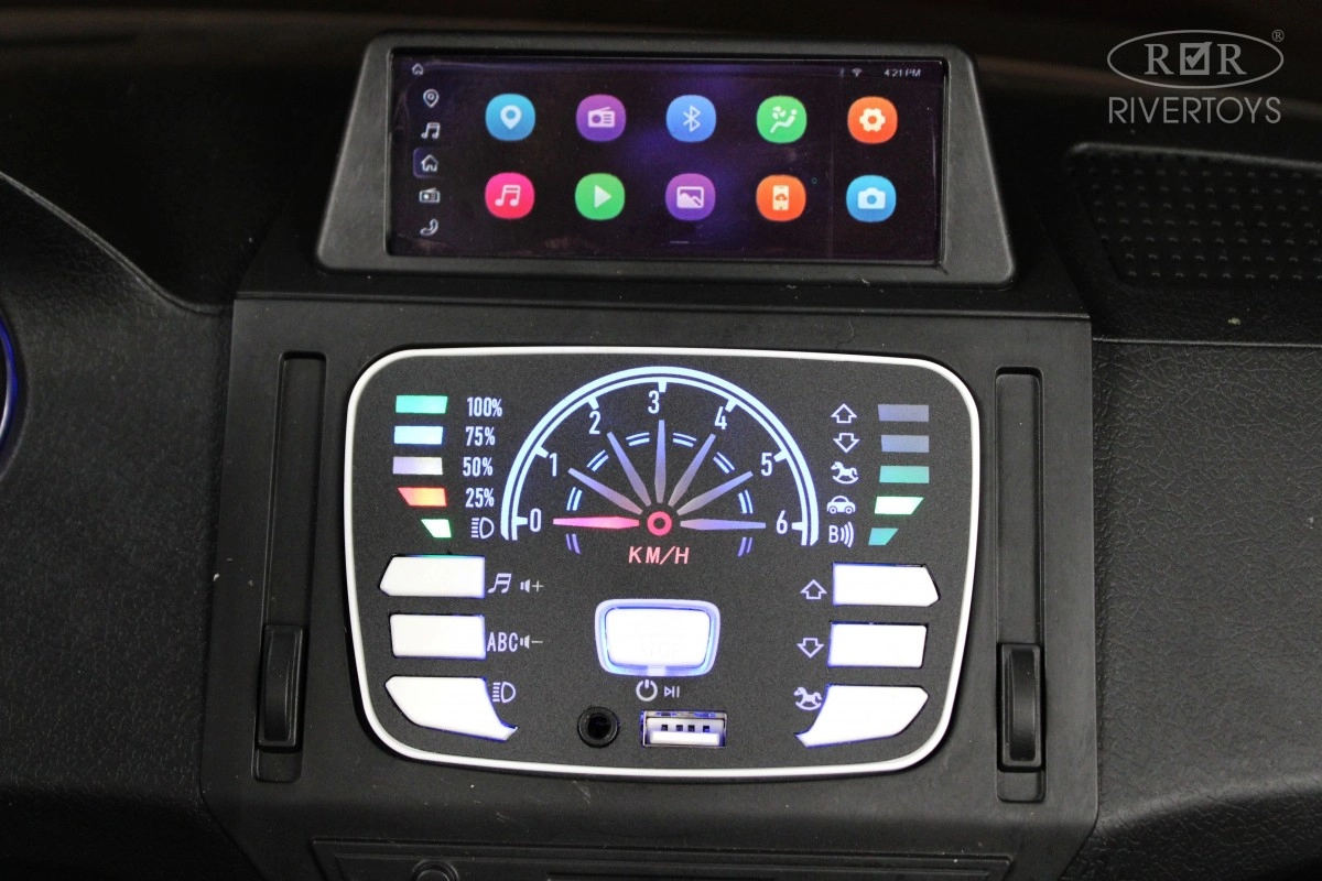 Детский электромобиль RiverToys F555FF черный глянец 5cl5h2q5okxx6capukor5tu5oh7s54bf