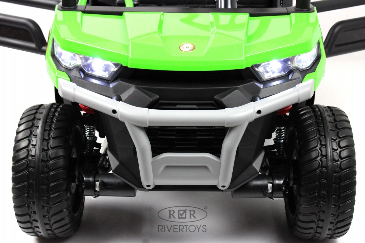 Детский электромобиль RiverToys H005HH зеленый 4ebhsomfqg59ga52ri63yma7jgcktil5