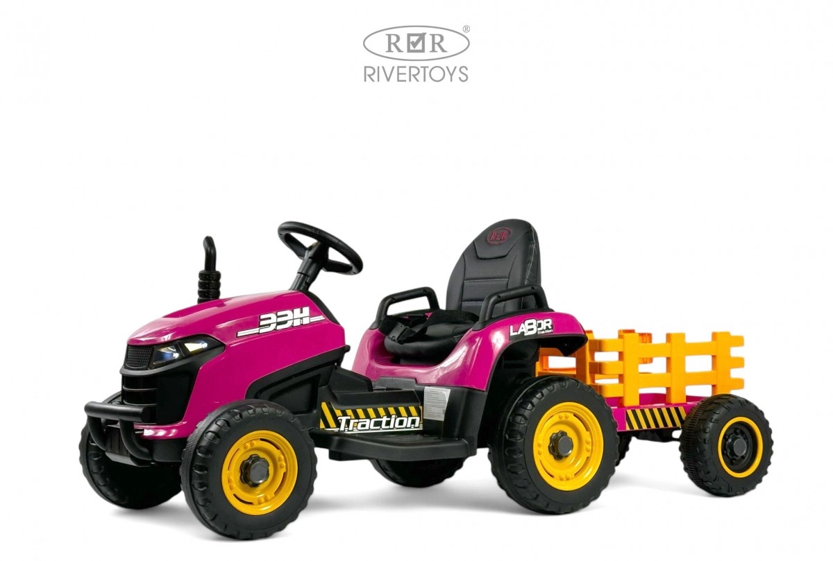 Детский электромобиль RiverToys K111KK розовый 4x8oxi5i1suajnz70qxaw2dowou8781q