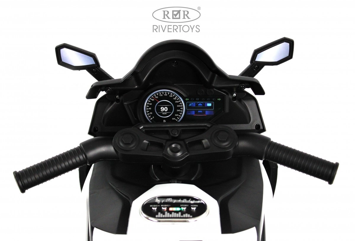 Детский электротрицикл RiverToys K002PX-A белый m680yygk9qn1pmnywakm3eh6h6q0vexy