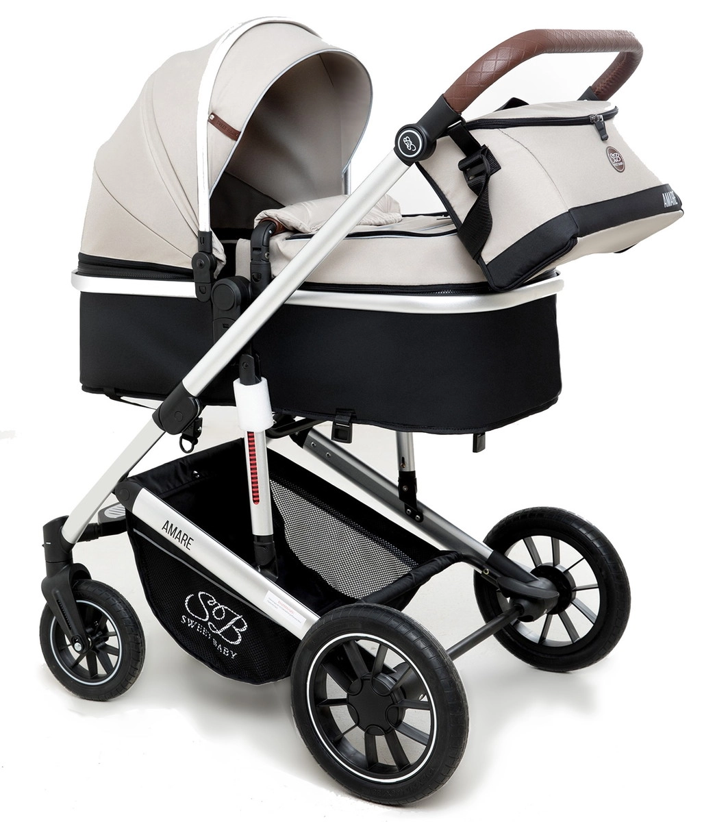 Коляска-трансформер 2 в 1 Sweet Baby Amare Beige s4lahftwxucvm850kxpkstpcu7m5fg7n