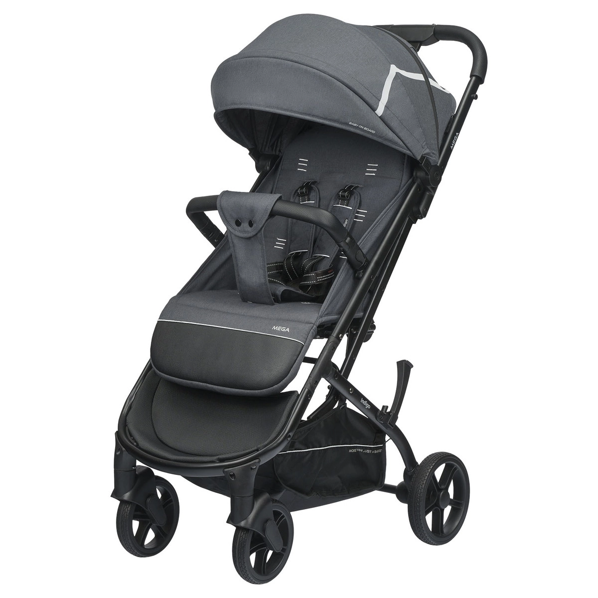 Прогулочная коляска INDIGO MEGA темно-серый pahme36ysyo38qne0sca15mcqgjfm2im