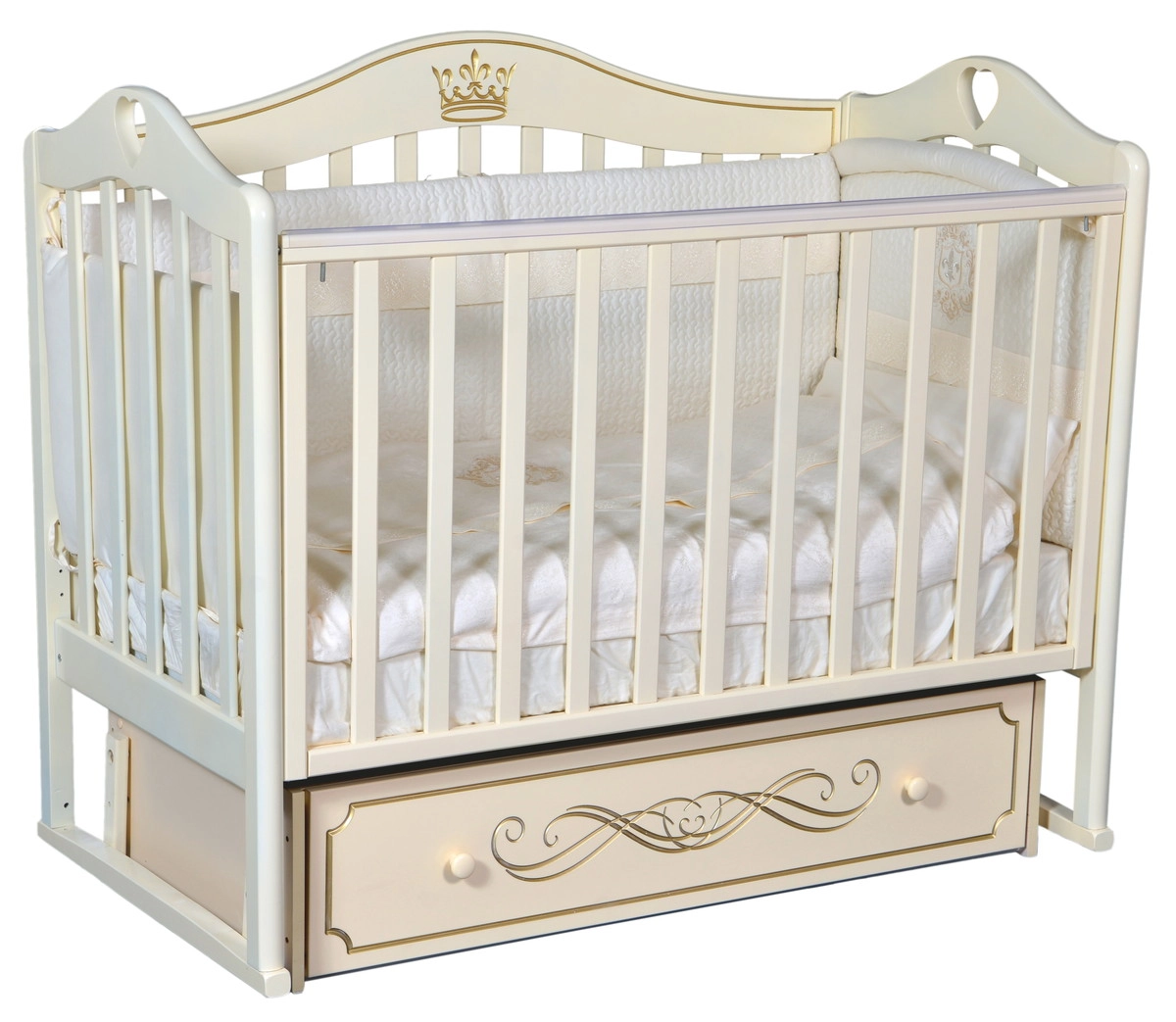 Детская кроватка АНТЕЛ Karolina 55 УМ  Слоновая кость 42r0z8bv1md77lz5wul088bmf9vruija
