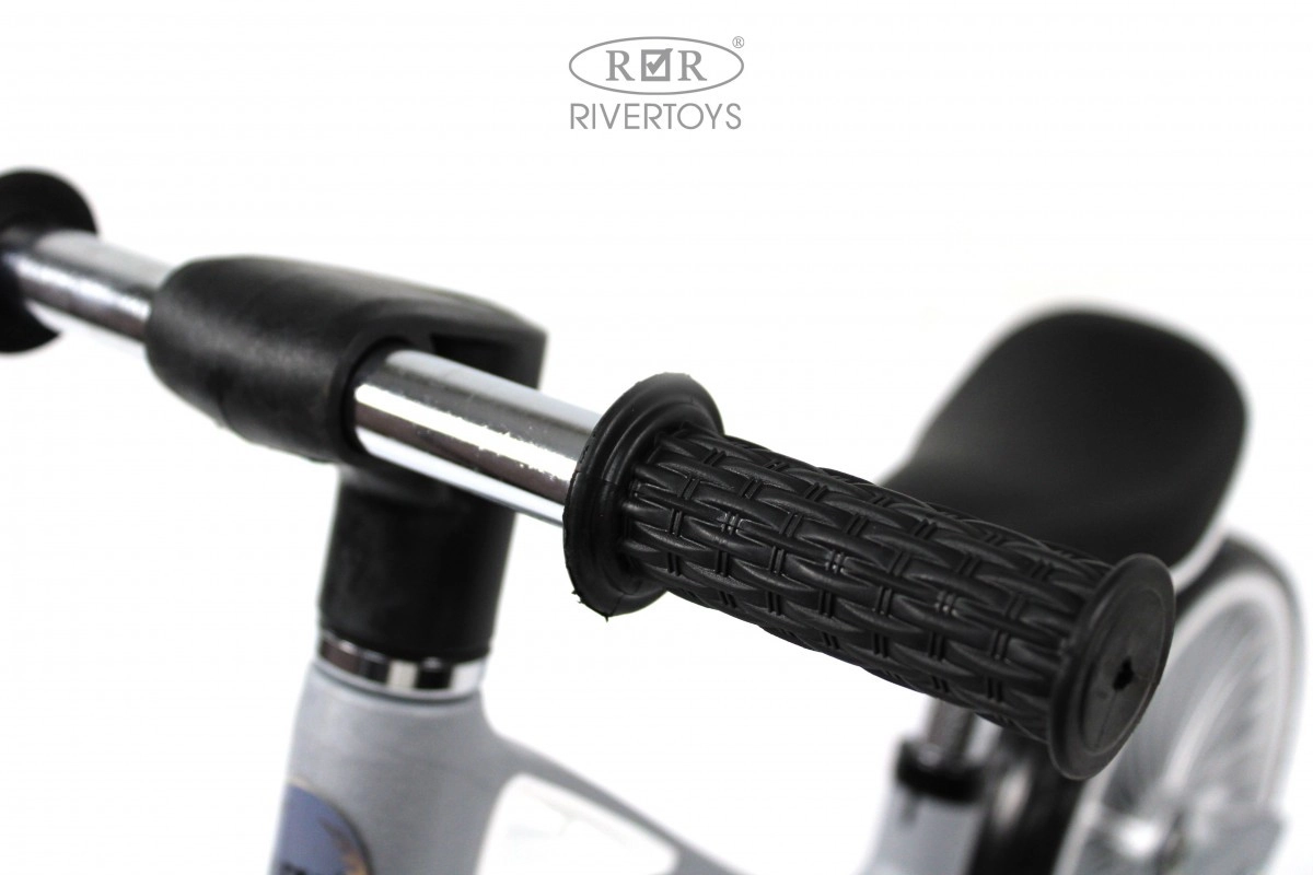 Детский беговел RiverToys HB-007-14 серый ncltatb5ansz69x62dqrayym3umbv4gj