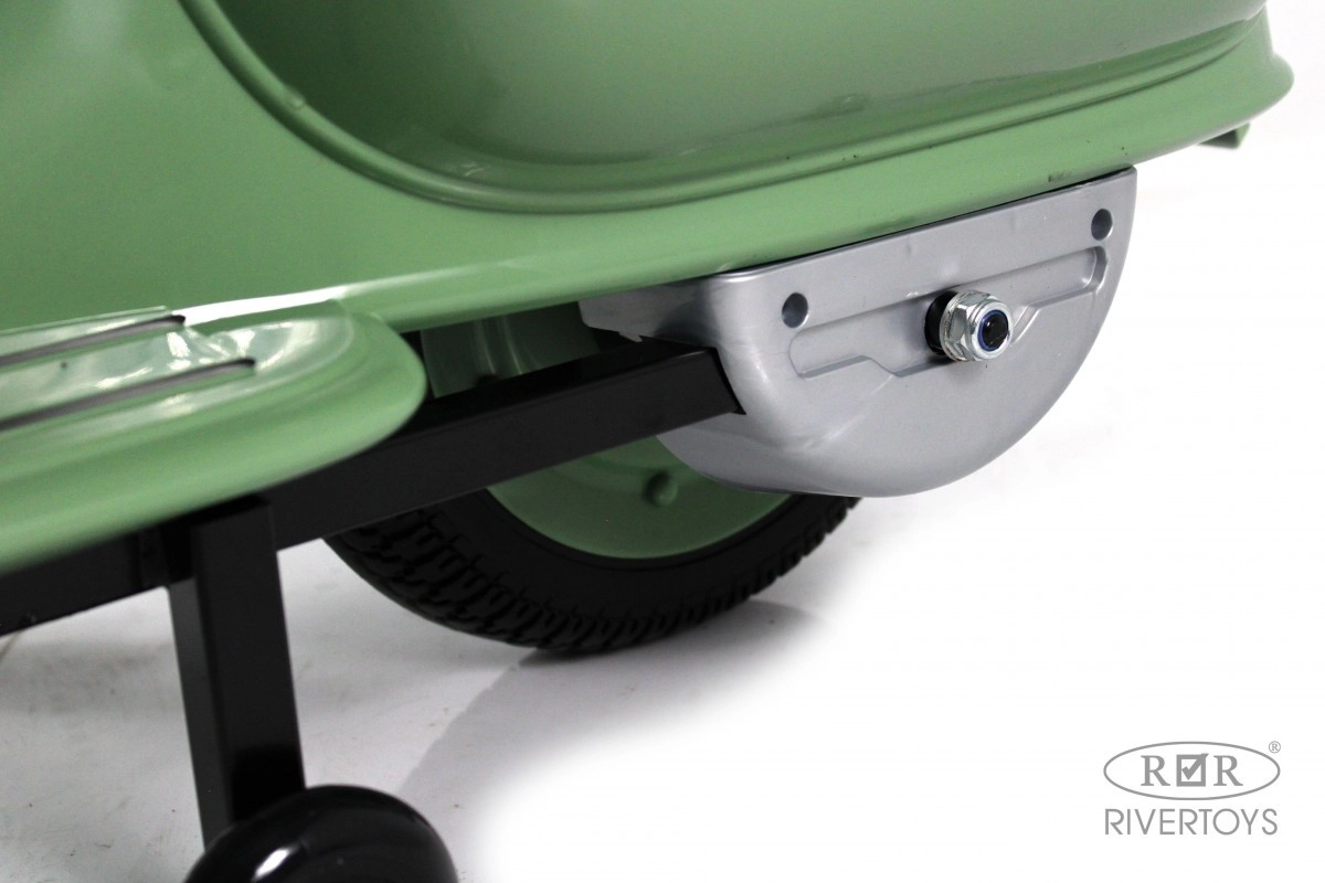Детский электроскутер RiverToys VESPA M888MM зеленый vivzo0f8o26rpadz7j7wsdww082ibac2