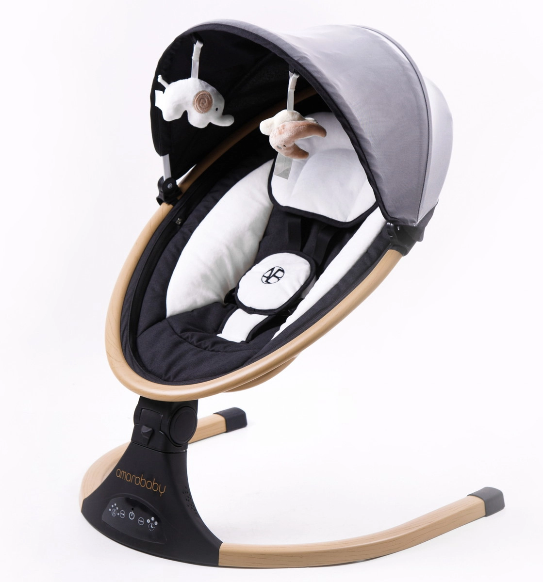 Электрокачели AMAROBABY ERGO SWING Черный ty1y1ksmv02r3l4kasmqhv3i4hk147v0