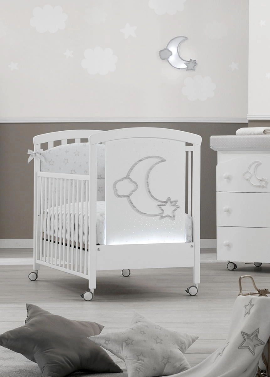 Детская кроватка Erbesi Moon LED Белый ywo0pe8n8zn0ogpfrznt1i0eu0ntij04