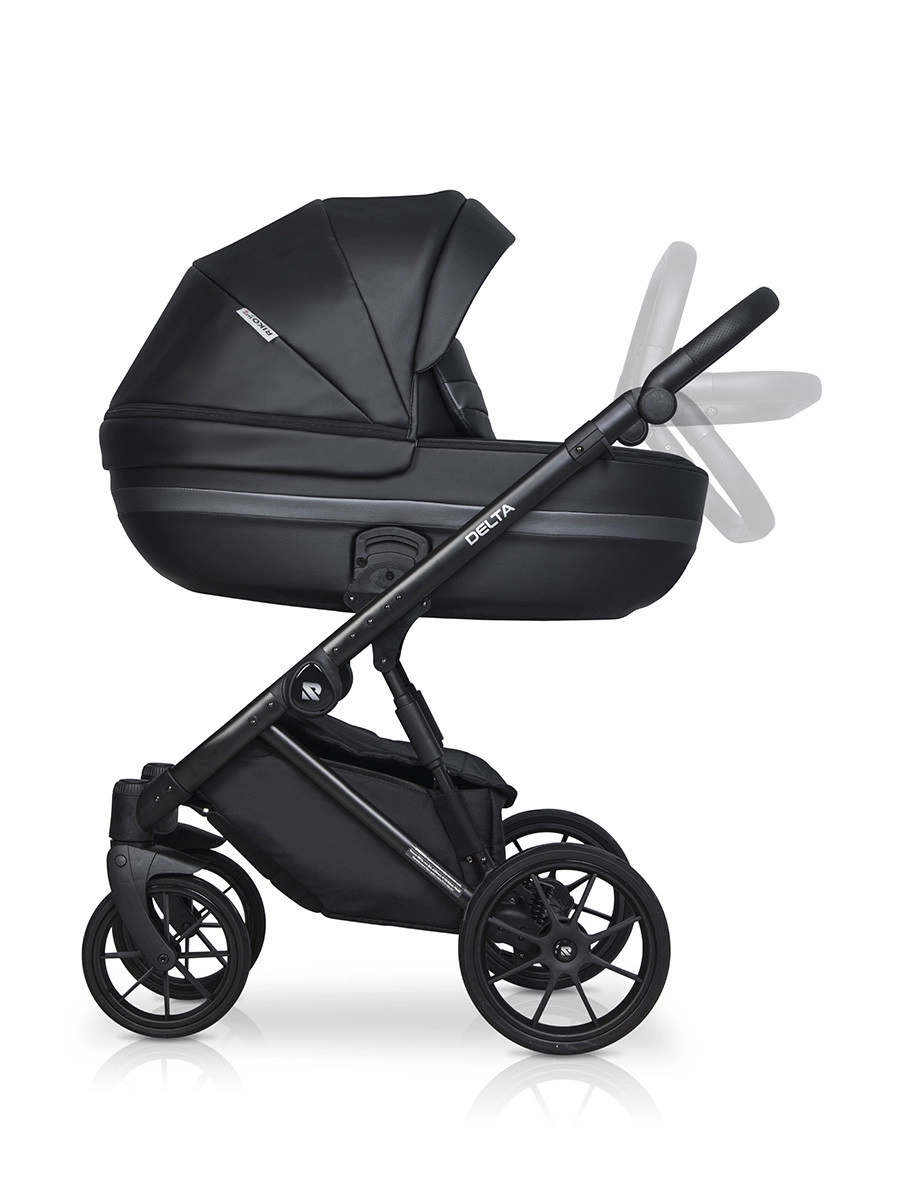 Коляска 2 в 1 RIKO BASIC DELTA ECCO 15 Black (черный) d3q3iby84cgw19fbk42sdrfg219b0zkv