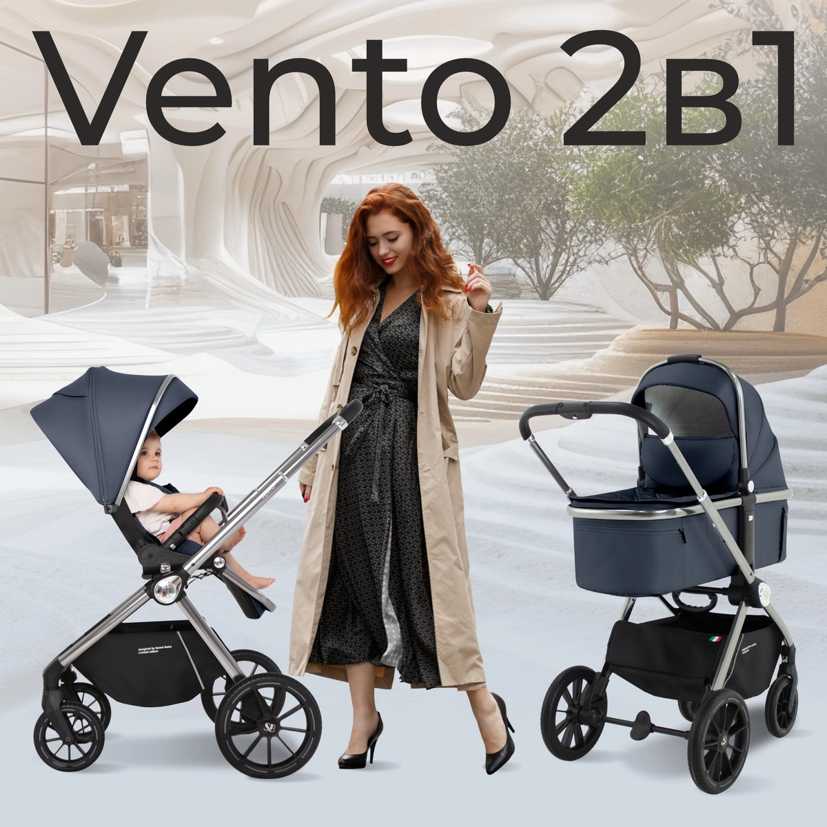Коляска 2 в 1 Sweet Baby Vento Silver Blue bvbid61w7e20v1i0r6j3iwh7nuez1xrf