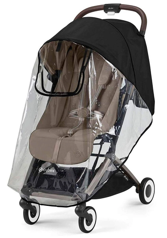 Прогулочная коляска Cybex Orfeo TPE Almond Beige с дождевиком и бампером1