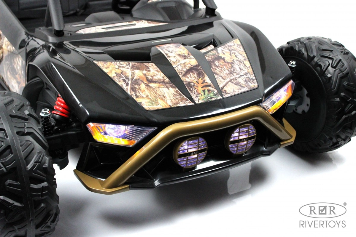 Детский электромобиль RiverToys JS3168 черный yz00im8kf3nckorkasi719maag8kp3td