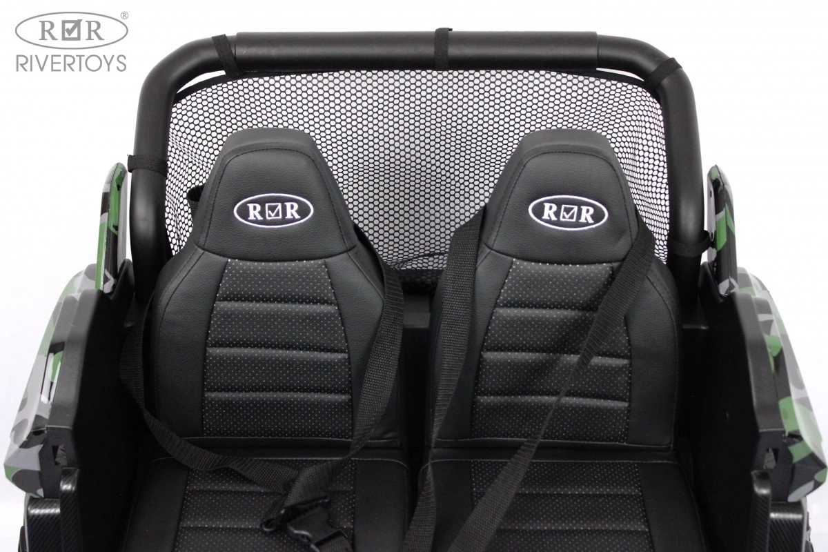 Детский электромобиль RiverToys T777TT 4WD зеленый камуфляж gojjup4wn9ti4js6e8skurcq51xwkvti