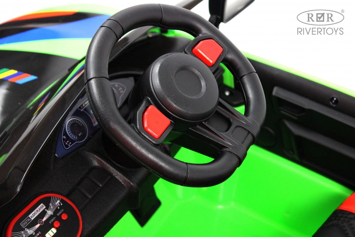 Детский электромобиль RiverToys F444FF зеленый v7m28ta5atbwonljk4c4p7rcnc2xqywd