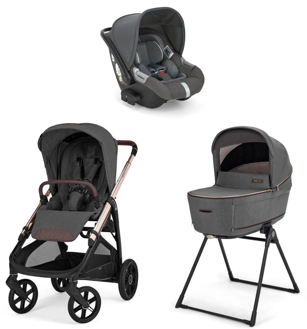 Коляска 3 в 1 Inglesina Aptica 2025 (DRW I-Size) с подставкой под люльку Stand Up (Velvet Grey)