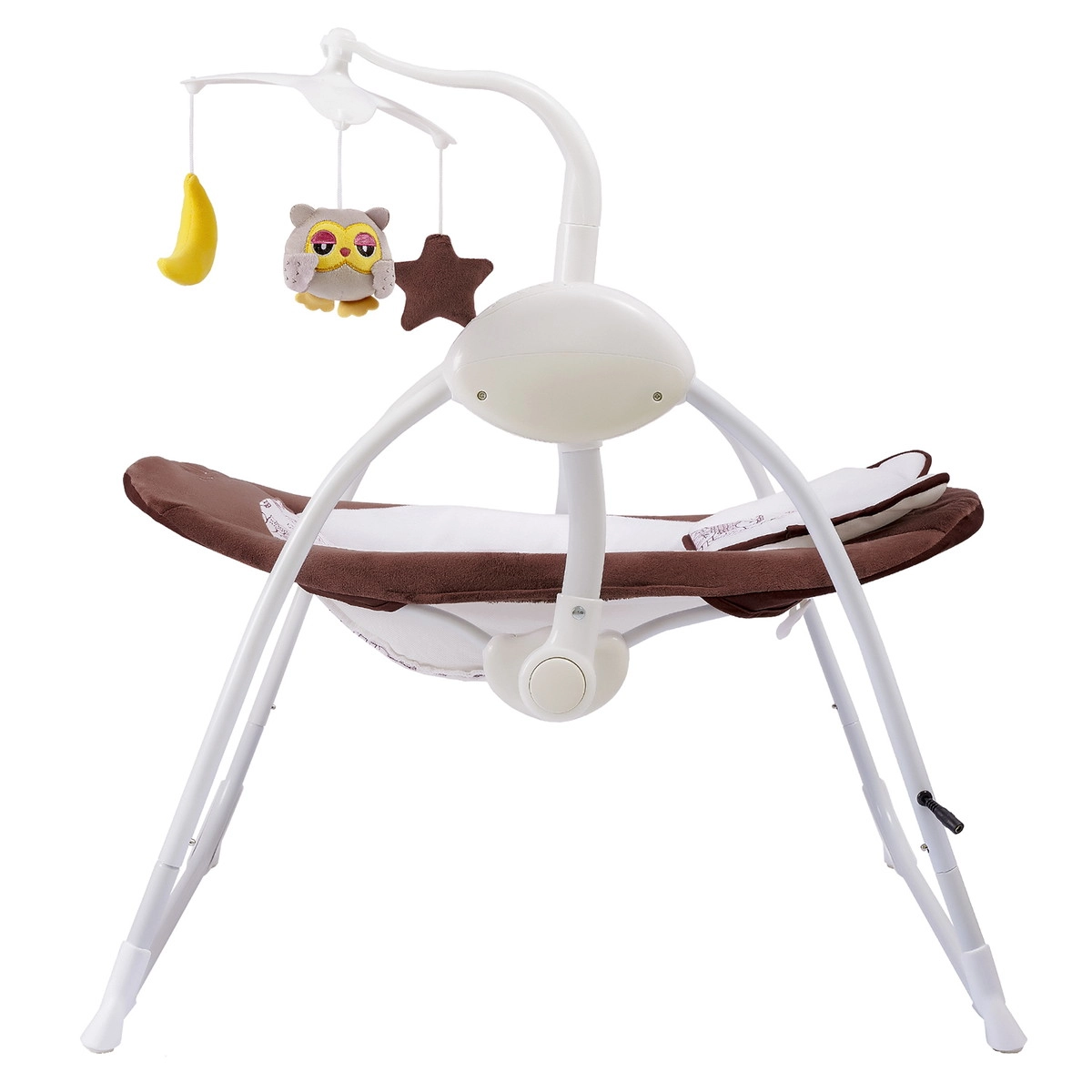 Электрокачели Indigo STAR (0-9 кг), с адаптером, п/у, 12 мел.,5 скоростей,москитка Коричневый aap3bauvrzhc3twas7526ym8r3dn7jia