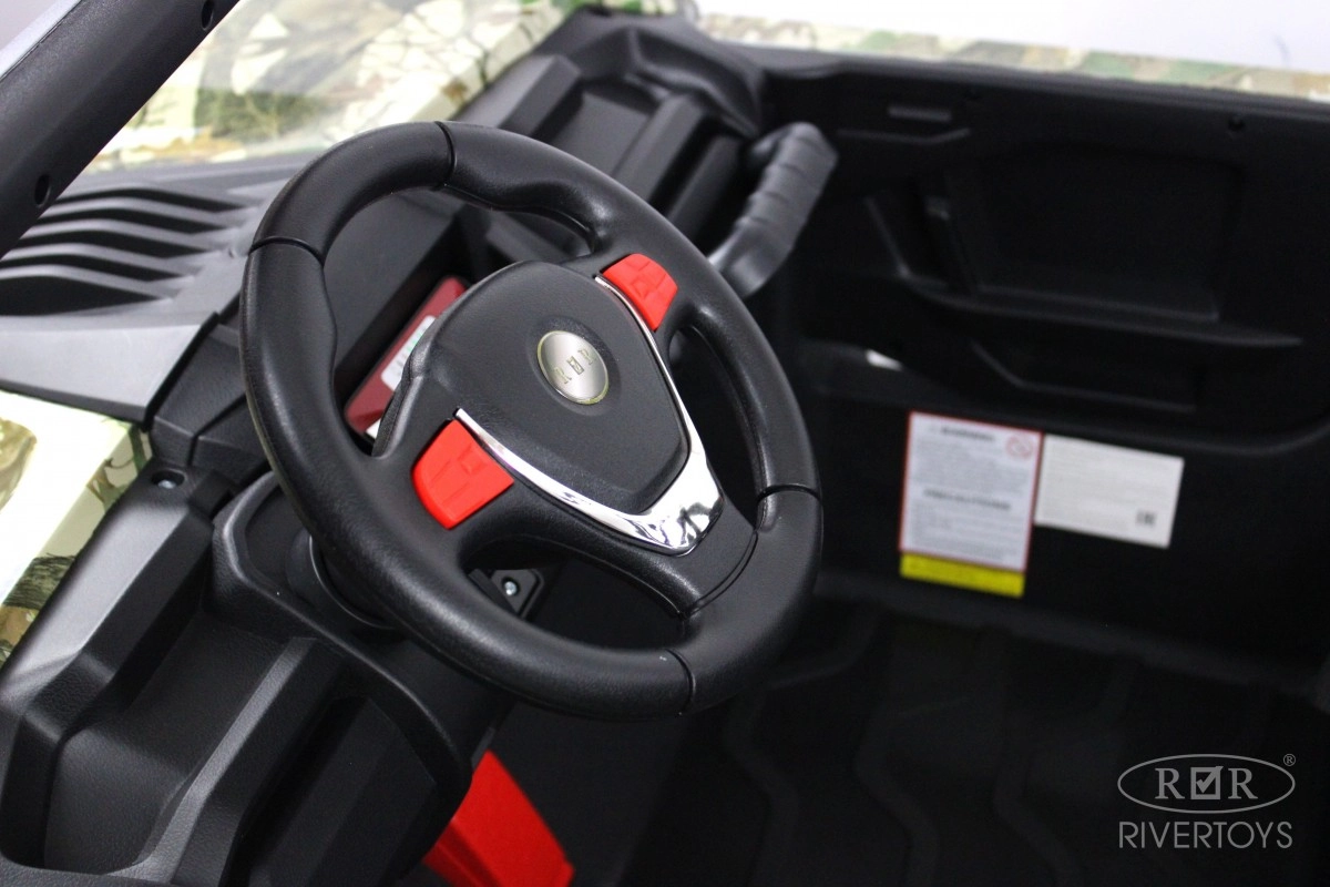 Детский электромобиль RiverToys Buggy P333PP зеленый камуфляж geg4ozm8krjoxwbat9r262j5m533hoek