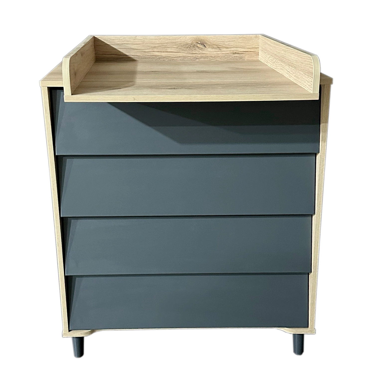 Пеленальный комод Кедр Жасмин (Дуб/Графит)