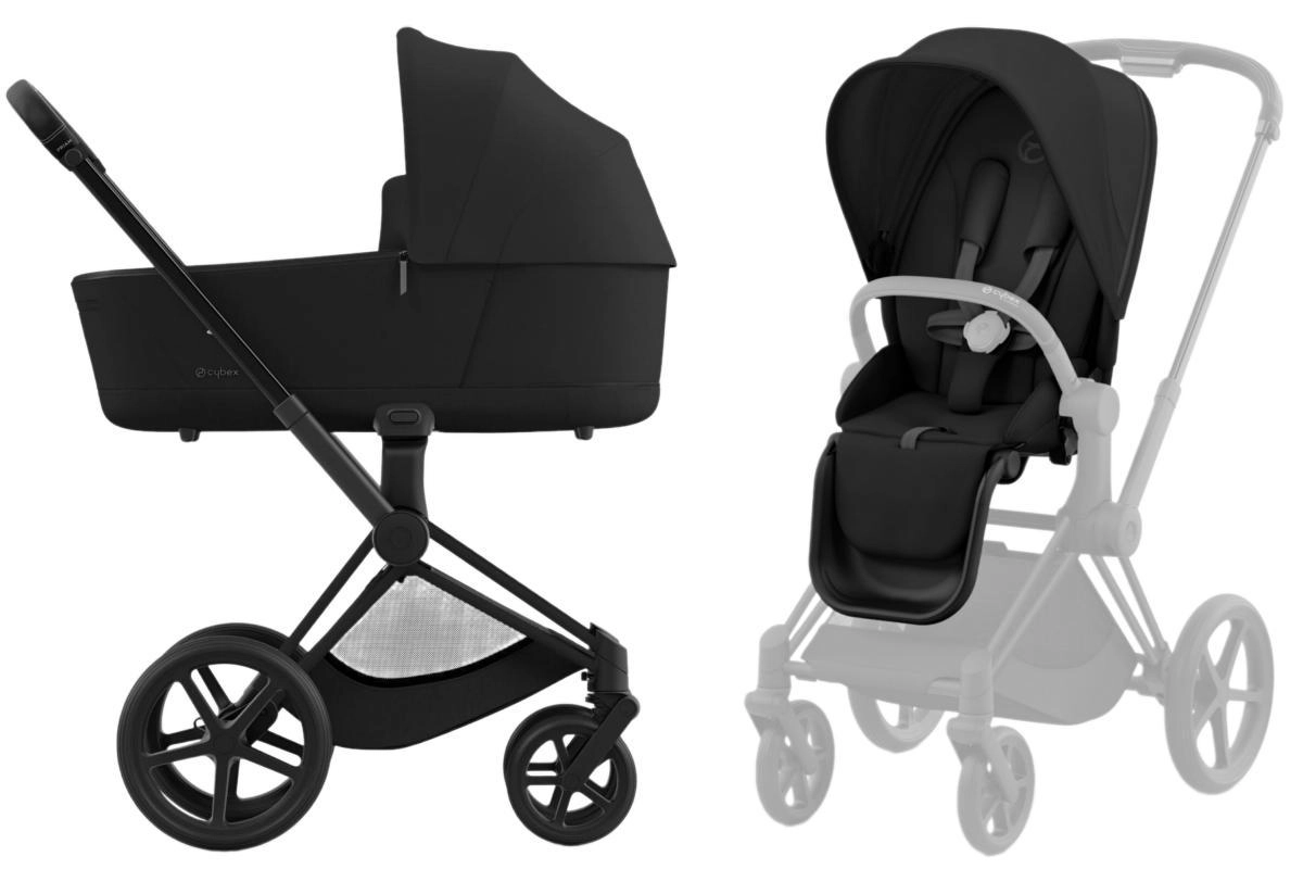 Коляска 2 в 1 Cybex Priam IV (шасси Matt Black) (Sepia Black)