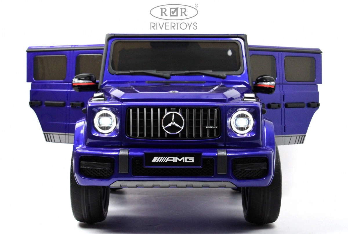 Детский электромобиль RiverToys Mercedes-AMG G63 K999KK синий глянец izsiapkojxjh3bg6uzf4ocqk8kc0vg4m