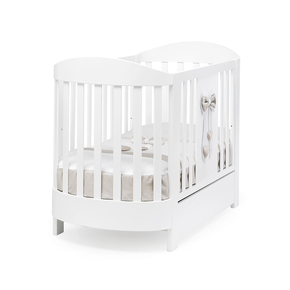 Кровать Erbesi Lilli овальная с матрасом (Белый)