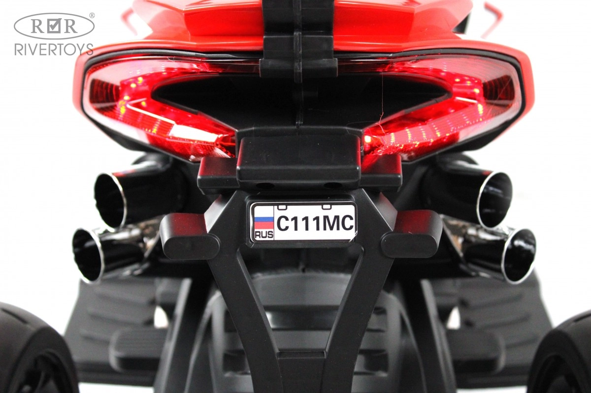 Детский электромотоцикл RiverToys C111MC красный fam6cyg9pz0h1bbr688coxmsubh32bw7