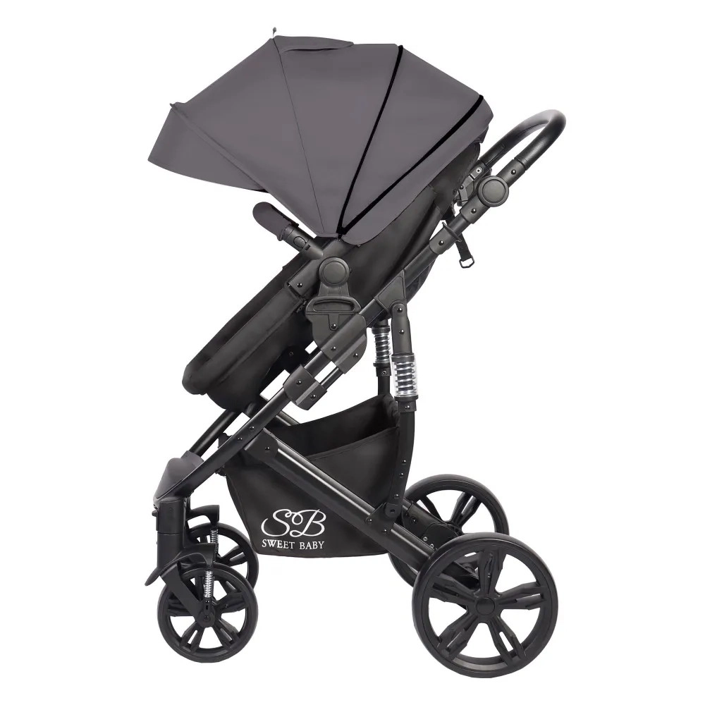 Коляска-трансформер Sweet Baby Comfort Black Black Grey 7s92nwlwziqluql1lk2h6lny2zsof5qk